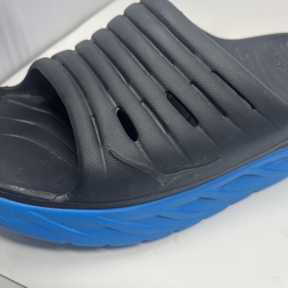 Hoka One One Ora Recovery Slide 1099673 EDNB Sandals Ebony Blue Shoes Men\'s 12 main image 14